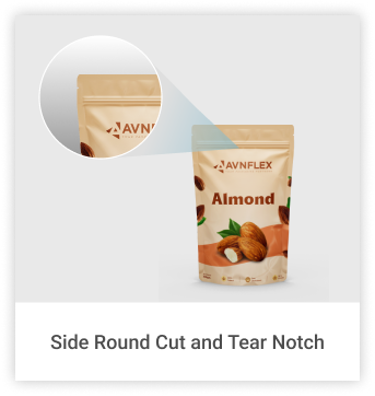 side cut Pouch Packing Design