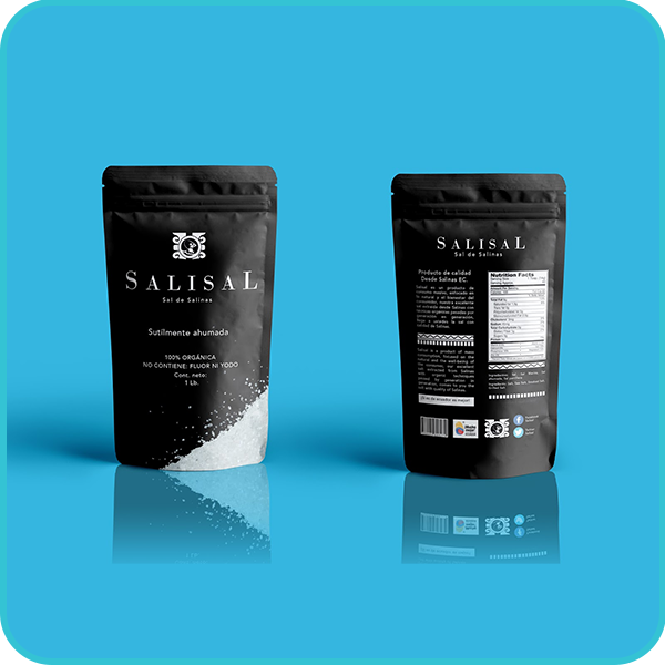 black salt Pouch Packing Design