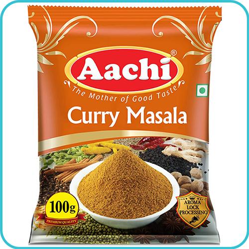 Curry masala Pouch Packing Design