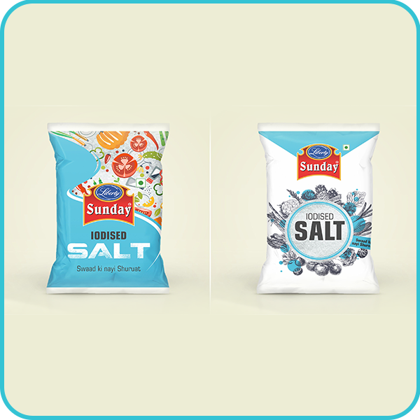 Iodized salt Pouch Packing Design