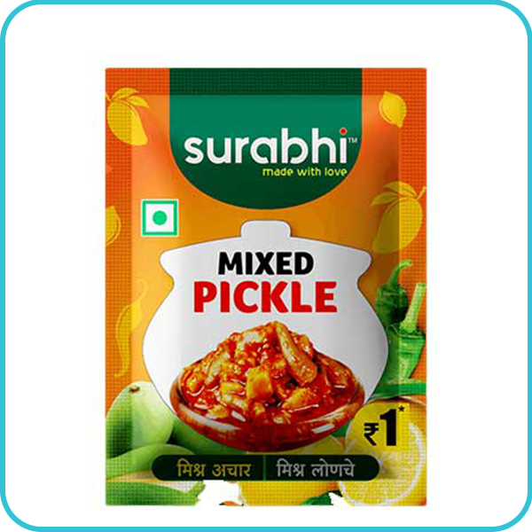 Mix Pickle pouch packaging design