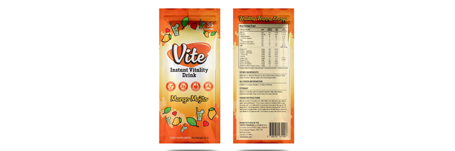 Instant Drink Pouch design