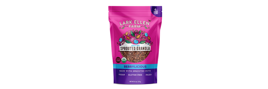 Sprouted Granola Pouch Packing Design