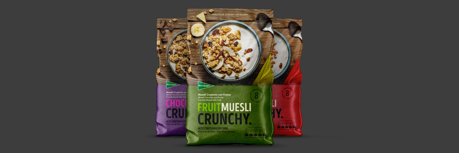 fruits muesli Pouch Packing Design