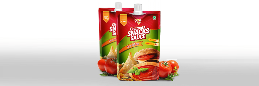 Sauce Pouch Packing Design