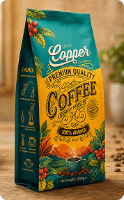 Coffee Quad Seal Pouch